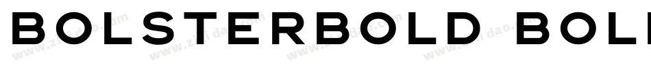 BolsterBold Bold字体转换